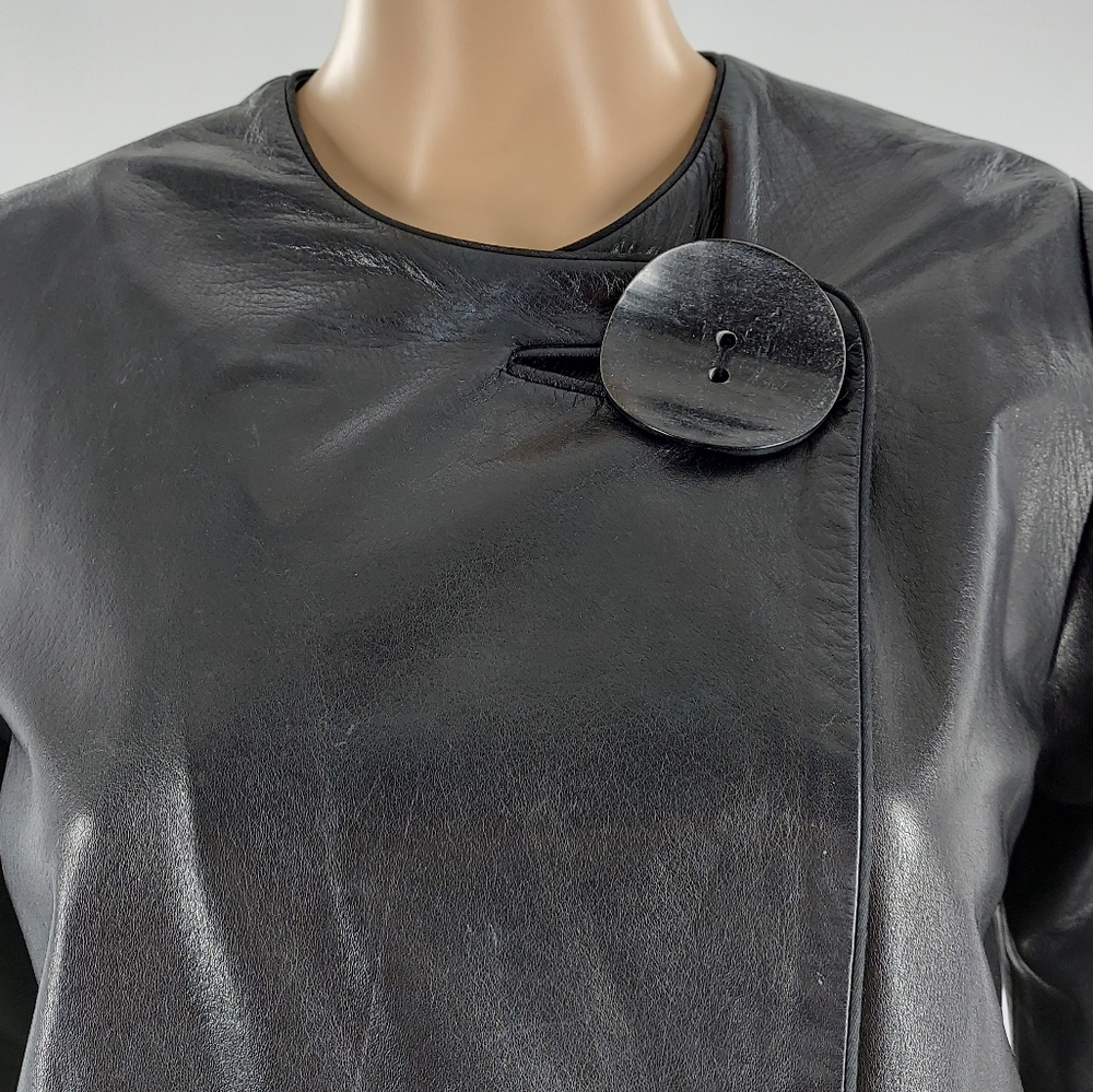 Rag & Bone Leather Asymmetrical Blazer 6